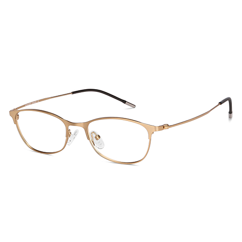 Vincent Chase Screen Glasses Gold Full Rim Cat Eye right side