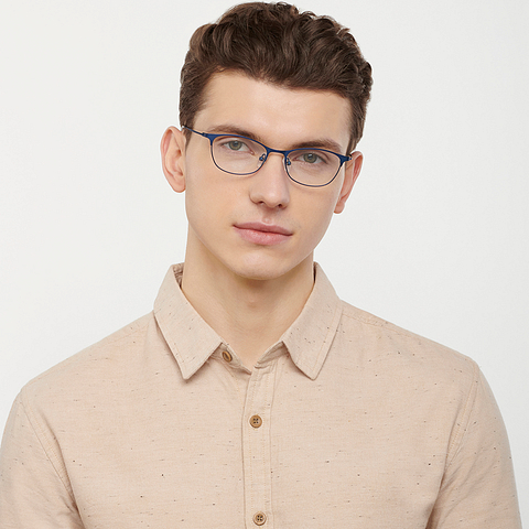 Vincent Chase Online Sky Blue Full Rim Cat Eye left side