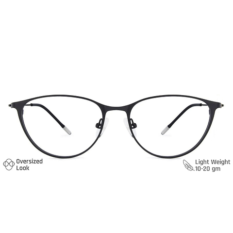Vincent Chase Screen Glasses Black Full Rim Cat Eye left side