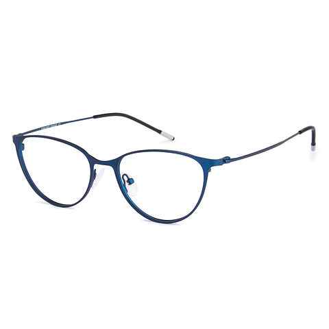 Vincent Chase Screen Glasses Sky Blue Full Rim Cat Eye left side