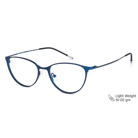 Vincent Chase Screen Glasses Sky Blue Full Rim Cat Eye right side
