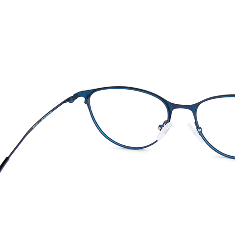 Vincent Chase Screen Glasses Sky Blue Full Rim Cat Eye left side