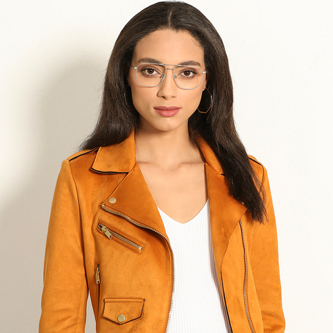 Vincent Chase Online Mid Gunmetal Full Rim Square left side