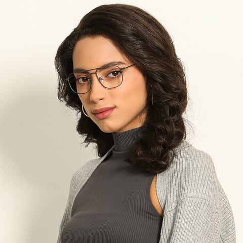 Vincent Chase Online Light Gray Full Rim Square left side