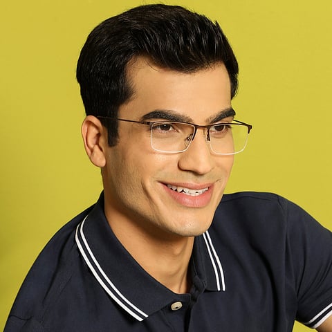Vincent Chase Online Light Brown Half Rim Rectangle right side