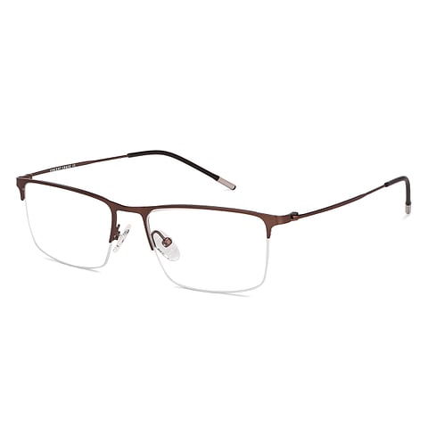 Vincent Chase Online Light Brown Half Rim Rectangle right side