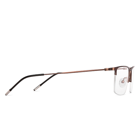 Vincent Chase Online Brown Half Rim Rectangle left side