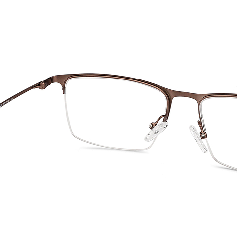 Vincent Chase Online Light Brown Half Rim Rectangle right side