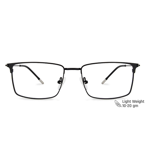 Vincent Chase Screen Glasses Black Full Rim Rectangle left side