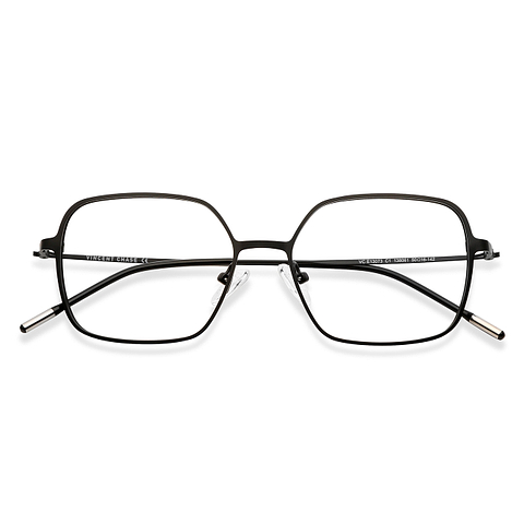 Vincent Chase Online Matte Black Full Rim Geometric left side