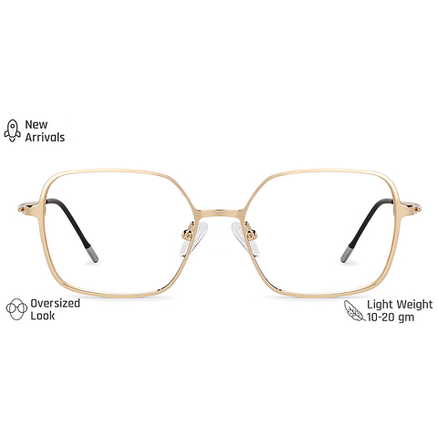 Vincent Chase Online Gold Full Rim Geometric left side