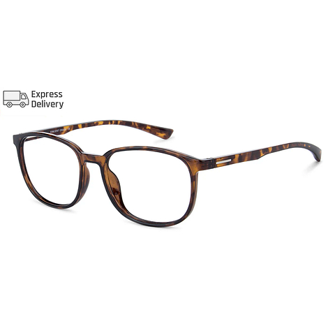 Lenskart BLU Screen Glasses Blue Block Zero Power Screen Glasses: Brown Tortoise Full Rim Round Lenskart Blu VC E13093 -C3 left side Lenskart BLU Screen Glasses Blue Block Zero Power Screen Glasses: Brown Tortoise Full Rim Round Lenskart Blu VC E13093 -C3 left side