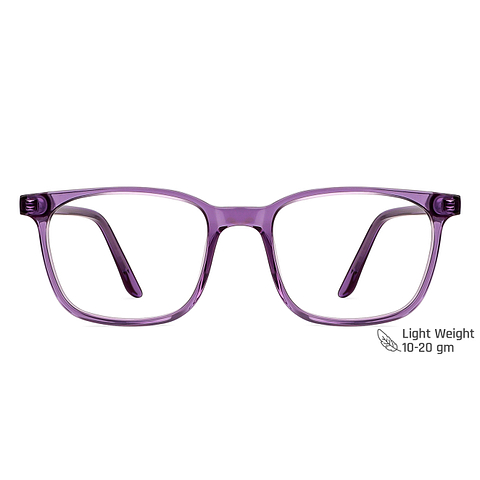 Vincent Chase Online Purple Transparent Full Rim Square left side