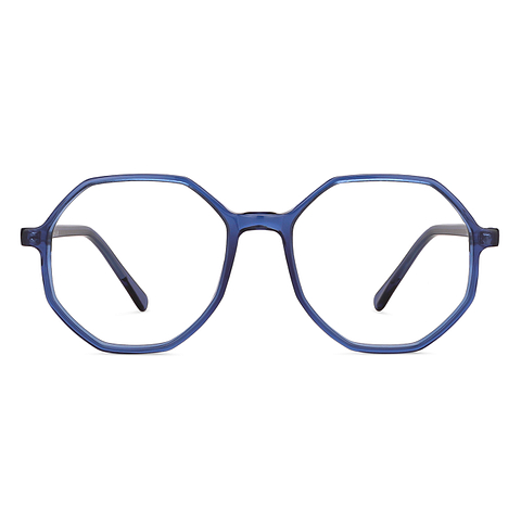 Vincent Chase Online Blue Transparent Full Rim Geometric left side