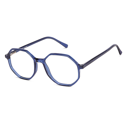 Vincent Chase Online Blue Transparent Full Rim Geometric left side