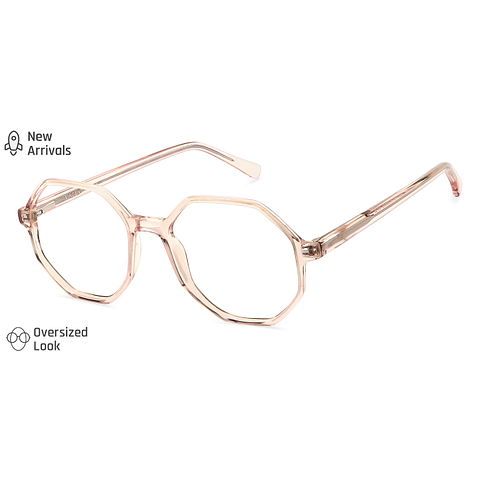 Vincent Chase Online Pink Transparent Full Rim Geometric right side