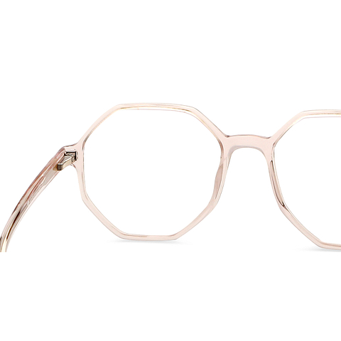 Vincent Chase Online Pink Transparent Full Rim Geometric right side