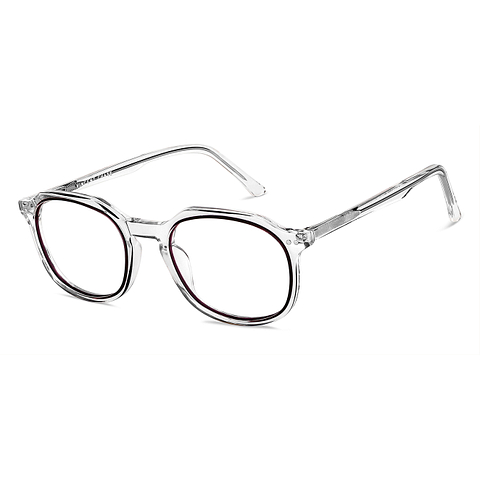 Vincent Chase Online Purple Transparent Full Rim Geometric right side