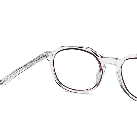 Vincent Chase Online Purple Transparent Full Rim Geometric right side