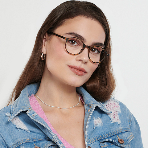 Vincent Chase Online Light Brown Full Rim Round right side