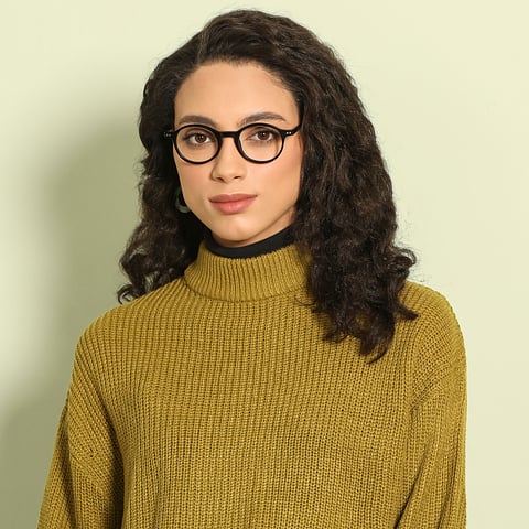 Vincent Chase Online Black Full Rim Round right side