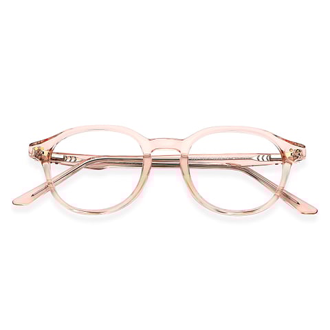 Vincent Chase Online Pink Transparent Full Rim Geometric right side