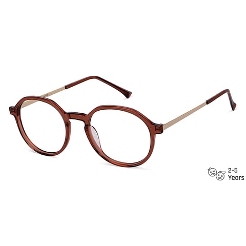 Vincent Chase Online Brown Transparent Full Rim Round right side