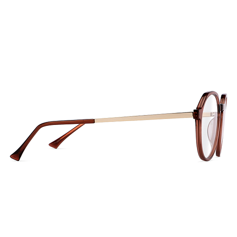 Vincent Chase Online Brown Transparent Full Rim Round left side