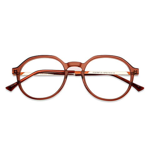 Vincent Chase Online Brown Transparent Full Rim Round left side