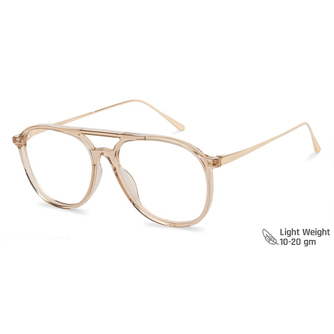 Vincent Chase Online Brown Transparent Full Rim Aviator right side