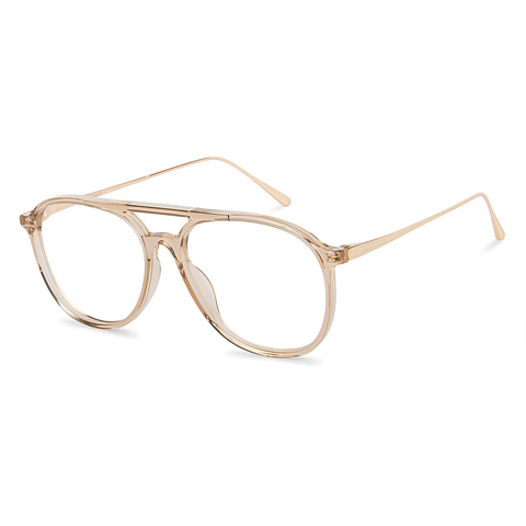 Vincent Chase Online Brown Transparent Full Rim Aviator left side