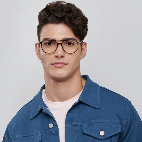 Vincent Chase Online Light Gray Full Rim Aviator left side