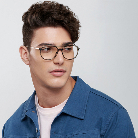 Vincent Chase Online Light Gray Full Rim Aviator right side