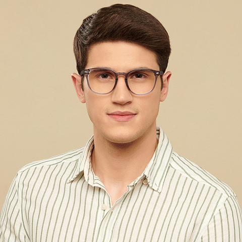 Vincent Chase Online Gray Transparent Full Rim Square left side