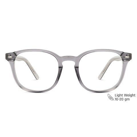 Vincent Chase Online Gray Transparent Full Rim Square left side