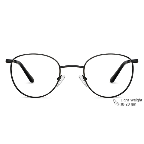 Vincent Chase Online Black Full Rim Round left side