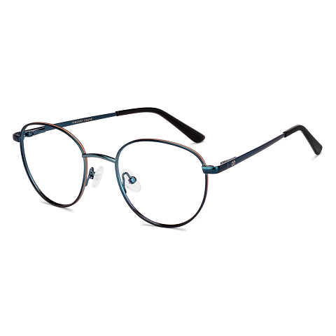 Buy Sky Blue Full Rim Round Vincent Chase SLEEK STEEL VC E13394