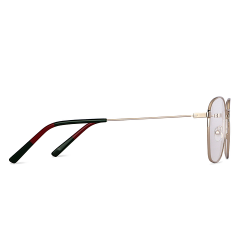 Vincent Chase Screen Glasses Gold Full Rim Square left side