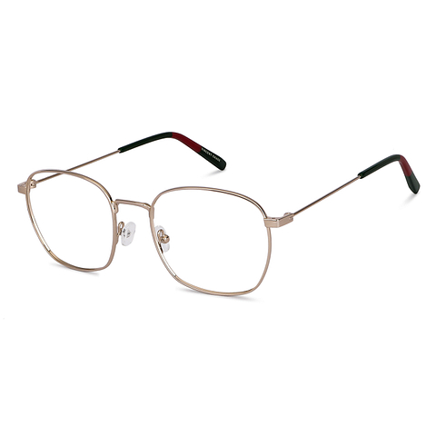 Vincent Chase Screen Glasses Gold Full Rim Square right side