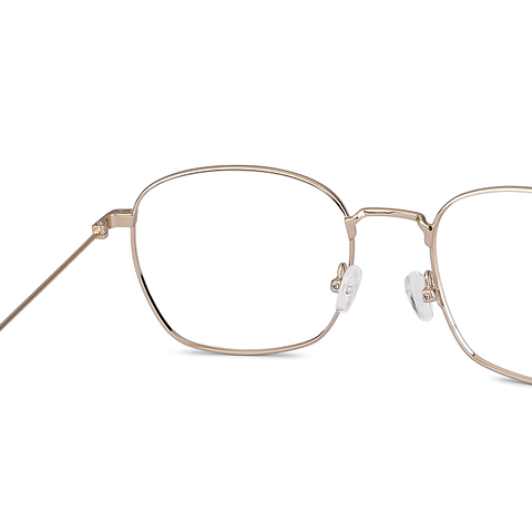 Vincent Chase Screen Glasses Gold Full Rim Square right side