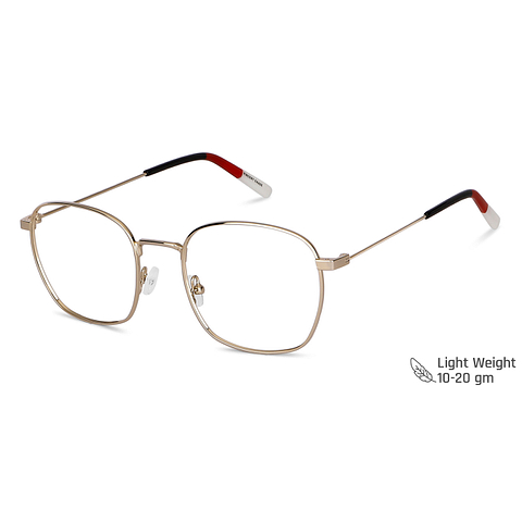 Vincent Chase Screen Glasses Gold Full Rim Square right side