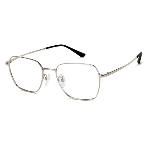Vincent Chase Online Silver Full Rim Geometric left side