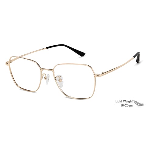 Vincent Chase Online Gold Full Rim Geometric left side