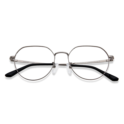 Vincent Chase Online Mid Gunmetal Full Rim Geometric left side