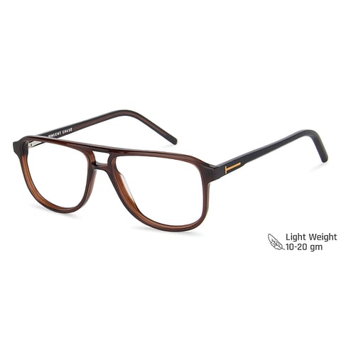 Vincent Chase Online Brown Transparent Full Rim Aviator right side