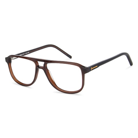 Vincent Chase Online Brown Transparent Full Rim Aviator left side