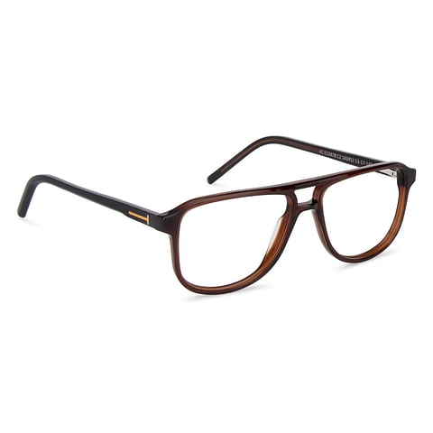 Vincent Chase Online Brown Transparent Full Rim Aviator left side