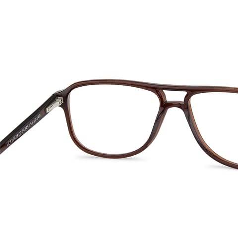 Vincent Chase Online Brown Transparent Full Rim Aviator left side