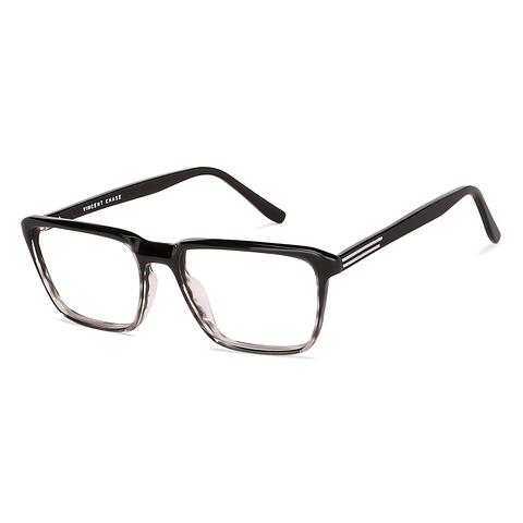 Vincent Chase Screen Glasses Black Transparent Full Rim Square right side