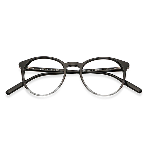 Vincent Chase Online Black Transparent Full Rim Round left side